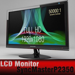 3d max samsung syncmaster p2350 monitor