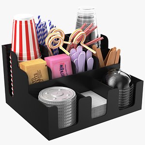 Detailed Cup Organizer 3D