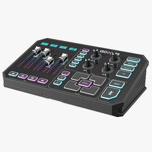 3D Online Broadcaster Platform GoXLR Lights On model