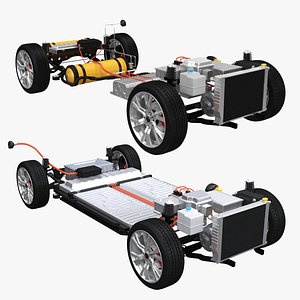 3D Electric and Hydrogen FWD Chassis Collection