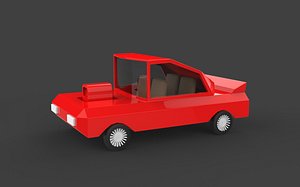 3D Racing Car 3D model model