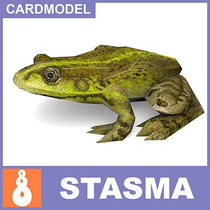 free 3ds mode paper frog papermodel