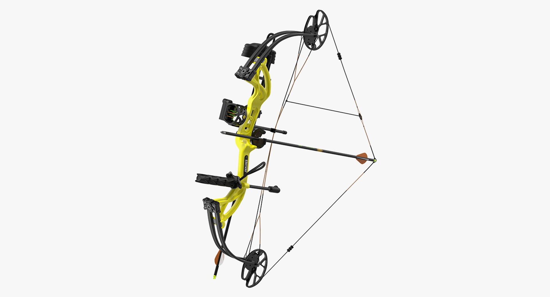 Armed Compound Bow Bear Archery Cruzer G2 3D Model preview