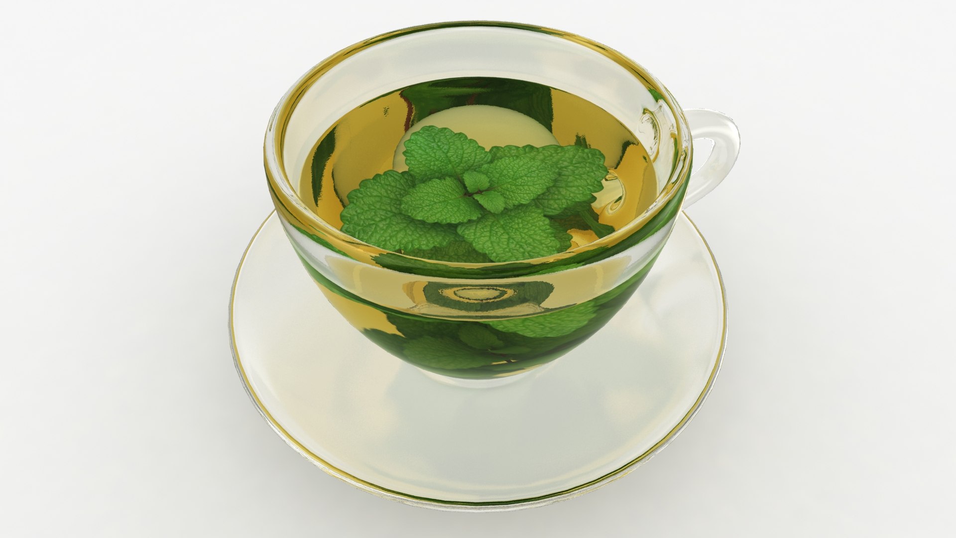 3D realistic mint tea - TurboSquid 1453136