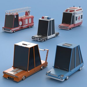 3D cars set 4