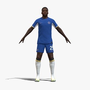3D Rigged Moises Caicedo Chelsea 2024
