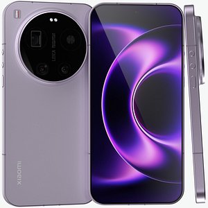 3D Xiaomi 17 Ultra Cold Smoke Purple model