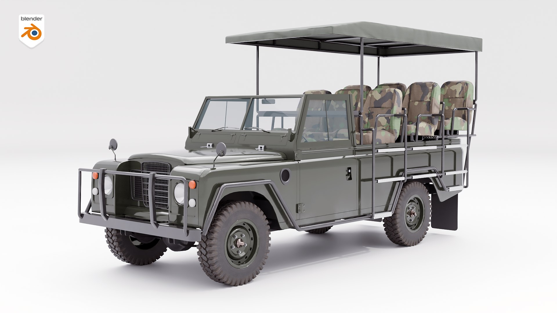 3D model Classic Safari Tour Vehicle 4x4 https://p.turbosquid.com/ts-thumb/4P/10tyxQ/yh/safarilowgreen_blender/png/1786866402/1920x1080/fit_q87/101ce21d9b239492ca1c90b761b34a8a2948ddbb/safarilowgreen_blender.jpg
