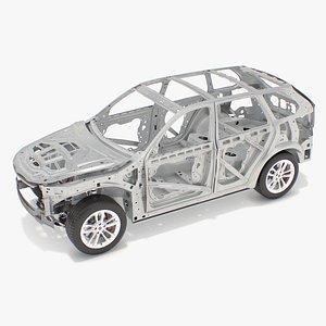 SUV Car Frame Structure with Chassis 3D