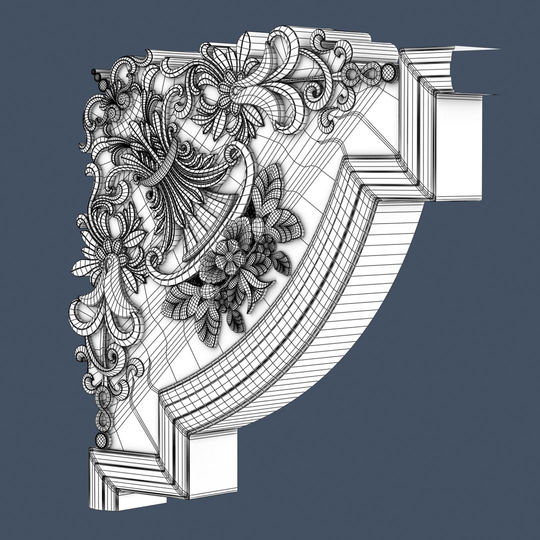 3d Molding Corner Model