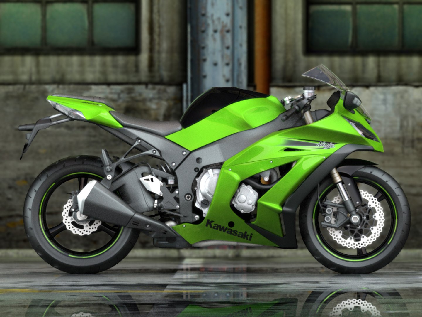 3d Model Kawasaki Zx-10r