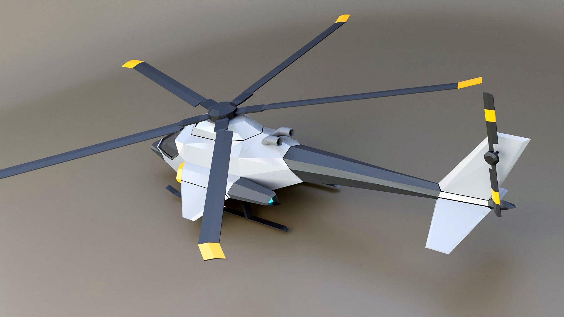 3D Lowpoly Generic Military Helicopter Model - TurboSquid 2033581