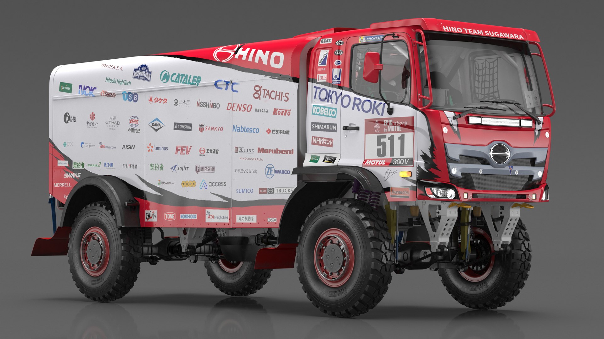 3D model Dakar Truck Hino Lights On Rigged for Maya https://p.turbosquid.com/ts-thumb/4P/7It5nR/Mk/dakartruckhinolightsonriggedformaya3dsmodel005/jpg/1720648412/1920x1080/fit_q87/a4808872e6f467bdc259e295bf83162c6571dab6/dakartruckhinolightsonriggedformaya3dsmodel005.jpg