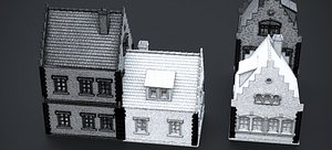 3D EUROPEAN STYLE 3-STORY HOME 2024 FBX