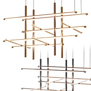 3D Labyrinth Intersections LED Chandelier