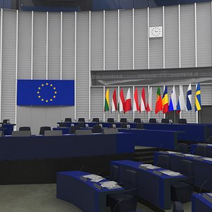 European Parliament Hemicycle Chamber