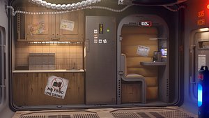 sci fi shatle rooms and textures