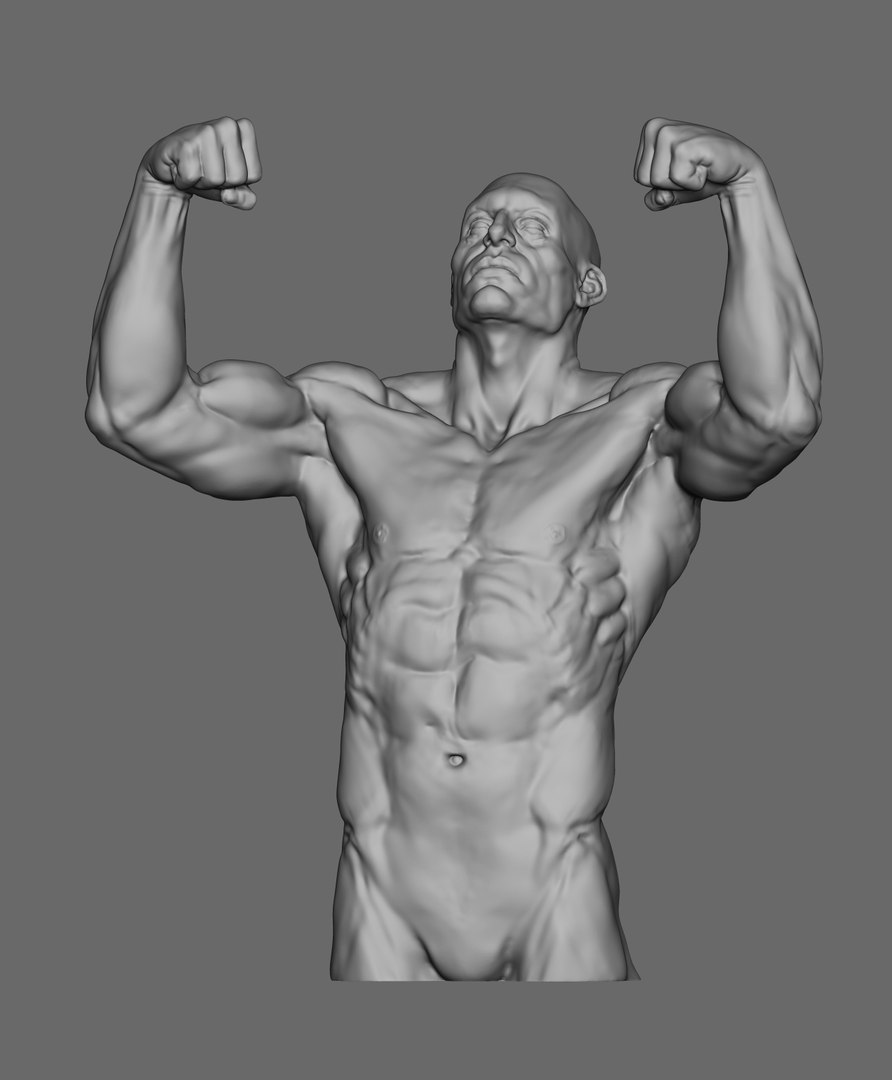3D Strong Man Pose Model - TurboSquid 1821757