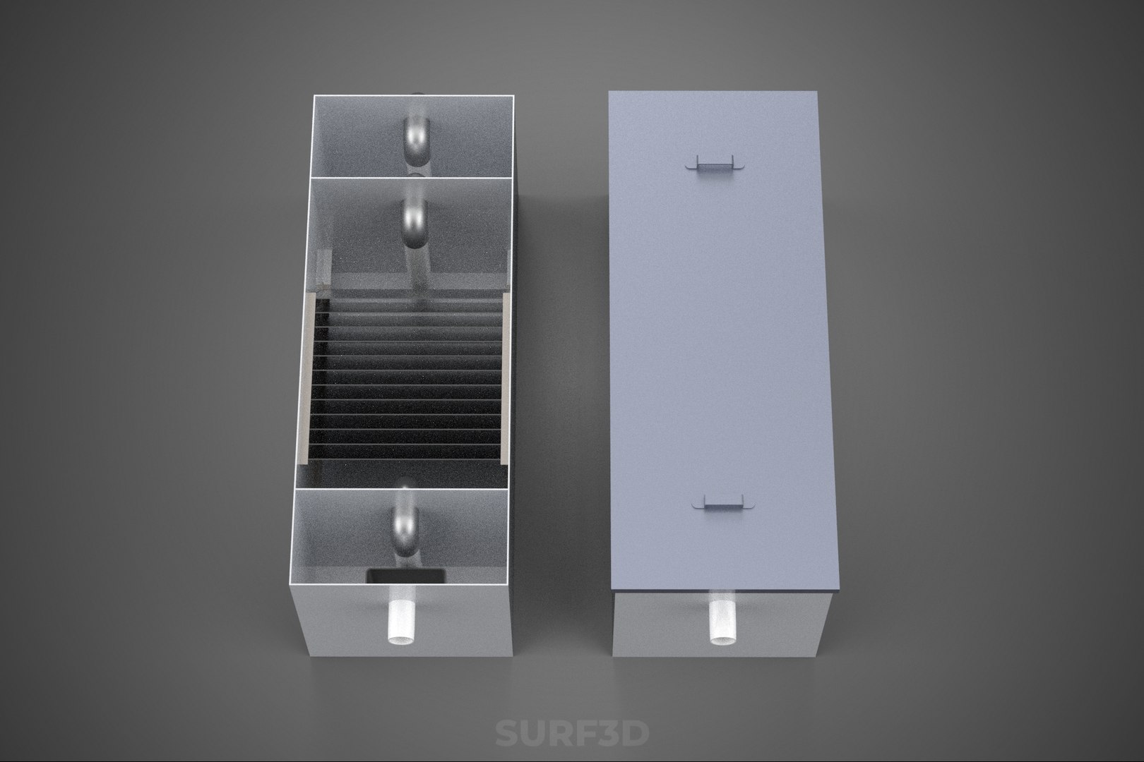3D GREASE TRAP INTERCEPTOR TANK WASTEWATER DRAINAGE FILTER SYSTEM model https://p.turbosquid.com/ts-thumb/4P/CpKida/IE/11_1941_greasetrapinterceptortankwastewaterdrainagefiltersystem/jpg/1788763077/1920x1080/fit_q87/3b417026d65aa70ff71cbc690c14e6e8d251311b/11_1941_greasetrapinterceptortankwastewaterdrainagefiltersystem.jpg