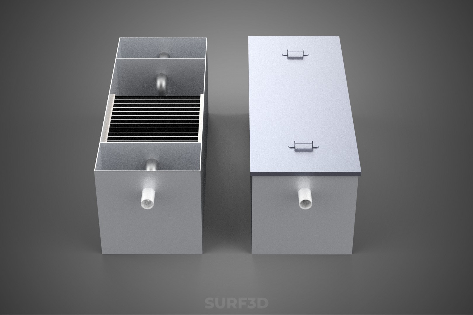 3D GREASE TRAP INTERCEPTOR TANK WASTEWATER DRAINAGE FILTER SYSTEM model https://p.turbosquid.com/ts-thumb/4P/CpKida/VK/04_1941_greasetrapinterceptortankwastewaterdrainagefiltersystem/jpg/1788763072/1920x1080/fit_q87/6635ff9565db835d18be557267b32eac7469f4ff/04_1941_greasetrapinterceptortankwastewaterdrainagefiltersystem.jpg