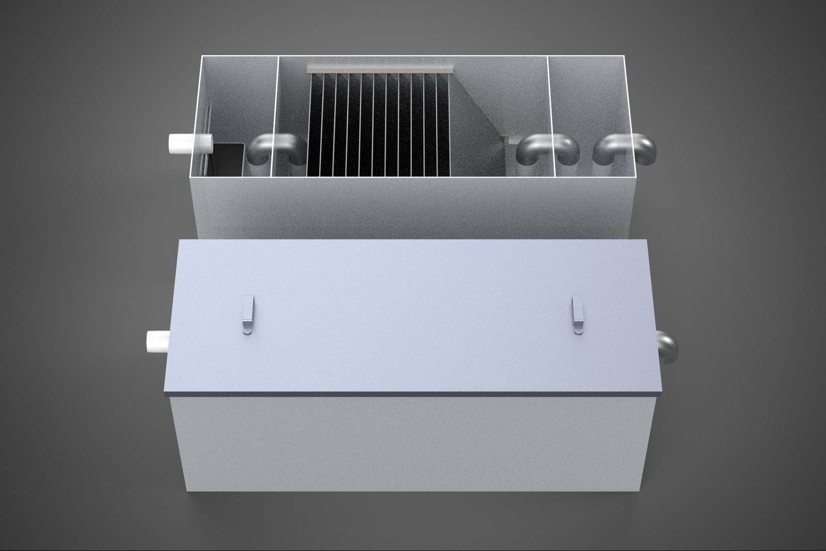 3D GREASE TRAP INTERCEPTOR TANK WASTEWATER DRAINAGE FILTER SYSTEM model https://p.turbosquid.com/ts-thumb/4P/CpKida/uE/01_1941_greasetrapinterceptortankwastewaterdrainagefiltersystem/jpg/1788763071/1920x1080/fit_q87/0491392cb88b167ab2520f04600156102ca2565a/01_1941_greasetrapinterceptortankwastewaterdrainagefiltersystem.jpg