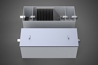 GREASE TRAP INTERCEPTOR TANK WASTEWATER DRAINAGE FILTER SYSTEM