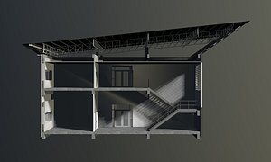 Collection - Building in section cut 3D model