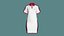 Girls Casual Short Sleeve Knit Polo Bodycon Dress