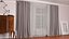 Cortinas de ventana clásicas grises