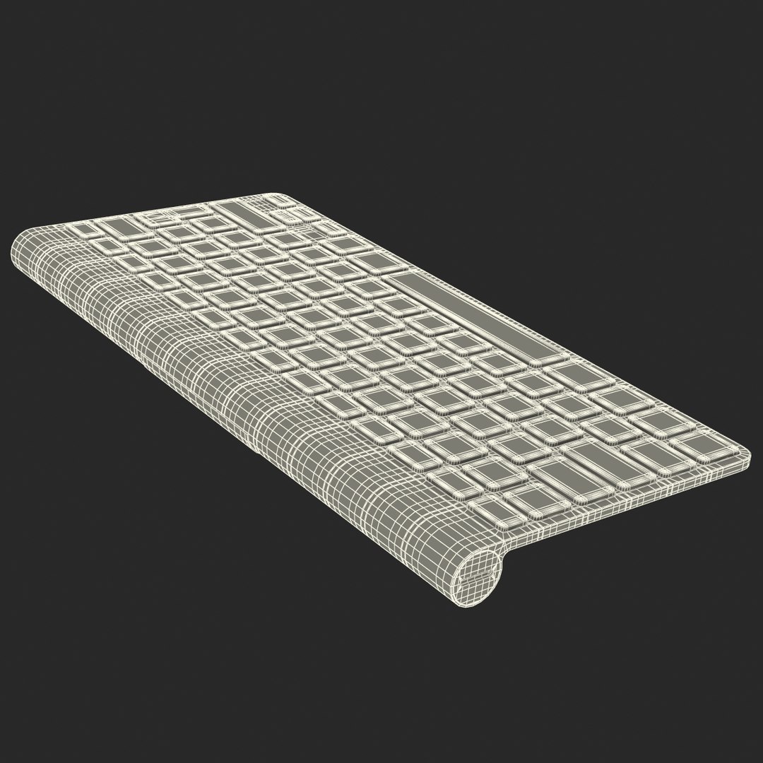 3d model apple wireless keyboard modeled