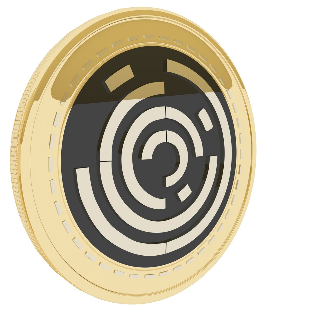 BlockStamp Cryptocurrency Gold Coin 3D model - TurboSquid 1783281