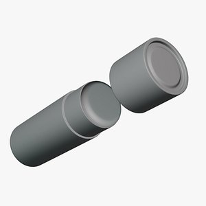 Basic Lip Balm - Geometry Only No Textures No Materials 3D