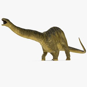3d model apatosaurus dinosaur fighting pose