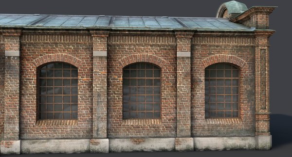 3d model abandoned house old warehouse