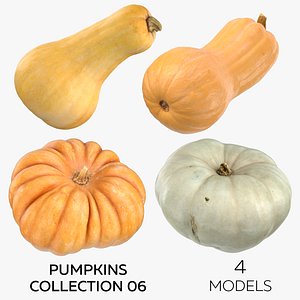 4 Pumpkins Collection 06 3D model