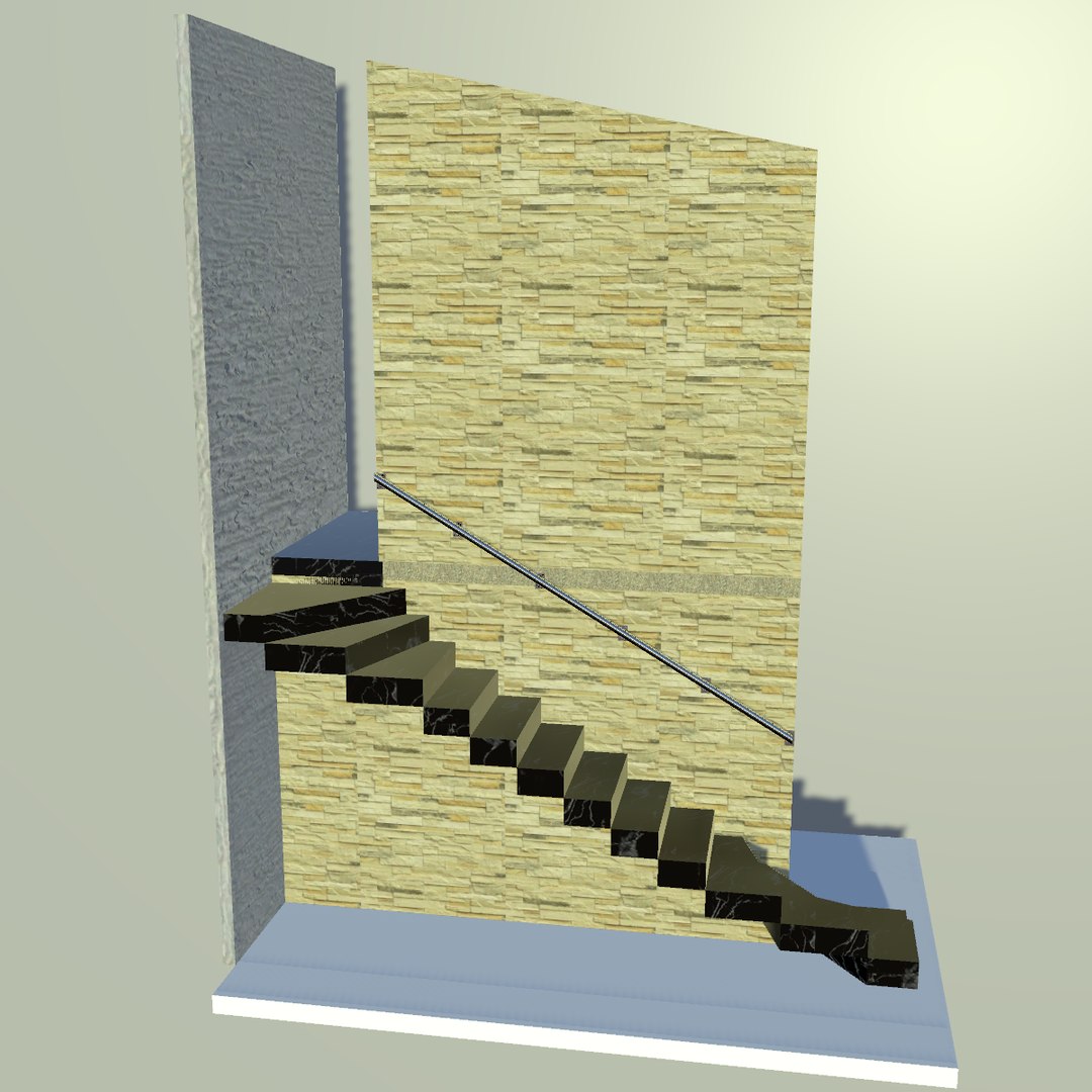 Railing Model - TurboSquid 1705868