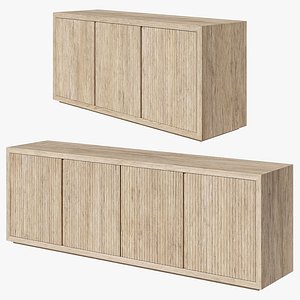 3D Restoration Hardware media console Julien