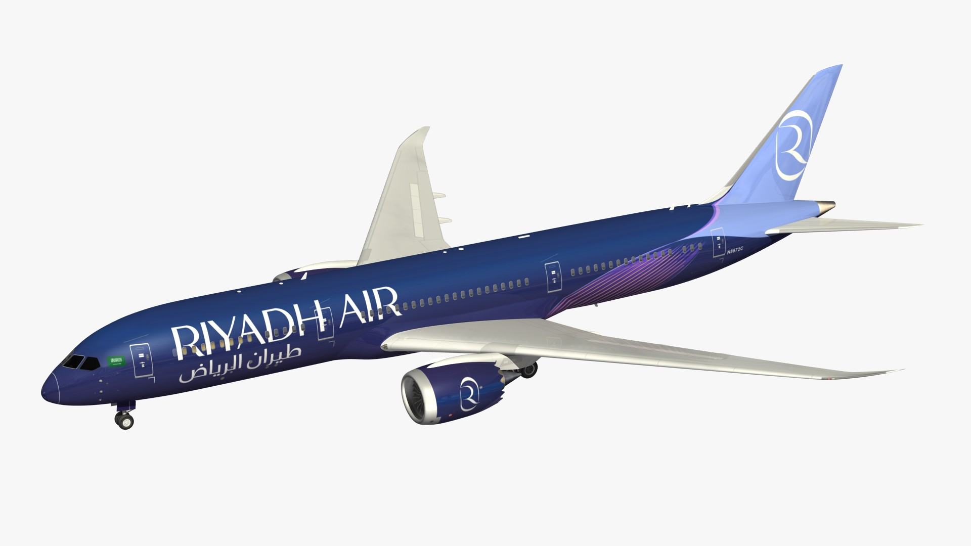 3D Boeing 789 Riyadh Air - TurboSquid 2080483