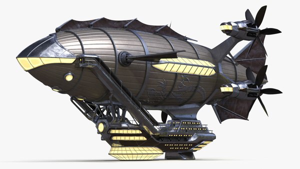 modelo 3d Dirigible Steampunk - TurboSquid 2271628