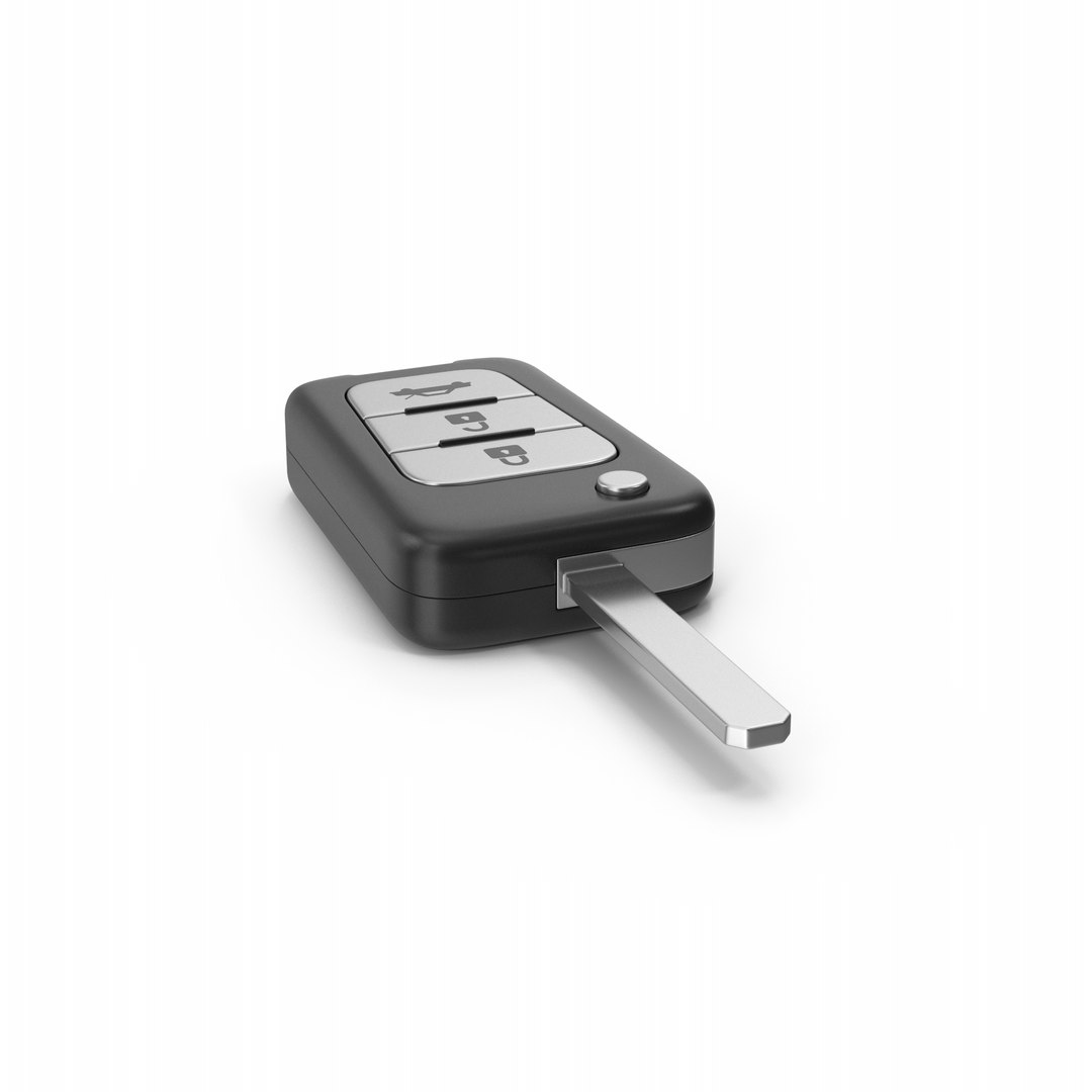 3D Black Car Key - TurboSquid 2068543