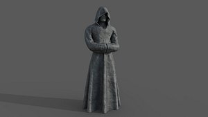 Hooded statue