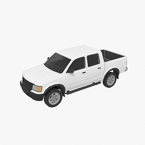 Generic low-poly pickup double cab