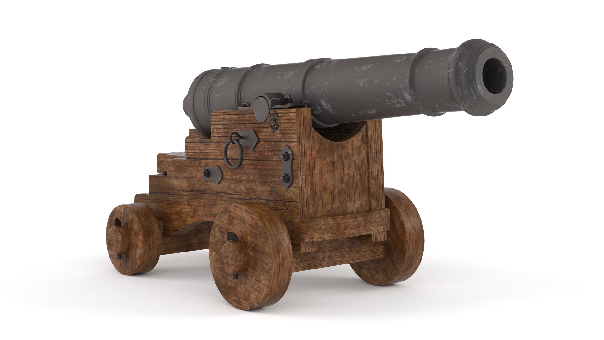 Old Cannon 3D - TurboSquid 2075289