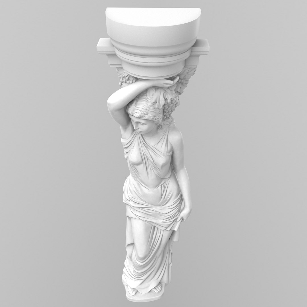 3D Pillar Statue02 3D Model Model - TurboSquid 1898969