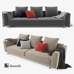 busnelli burton seater sofa 3d max