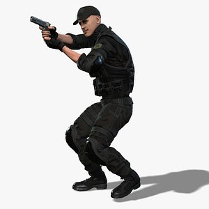 SWAT Commando Character 3D
