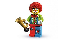 Lego Circus Clown - Rigged Minifigure - 8683-4