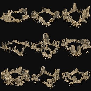 ARABIC CHURCH RUINED RUIN DESERT TEMPLE CASTLE AAA COLLECTION