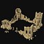 3D ARABIC CHURCH RUINED RUIN DESERT TEMPLE CASTLE AAA COLLECTION