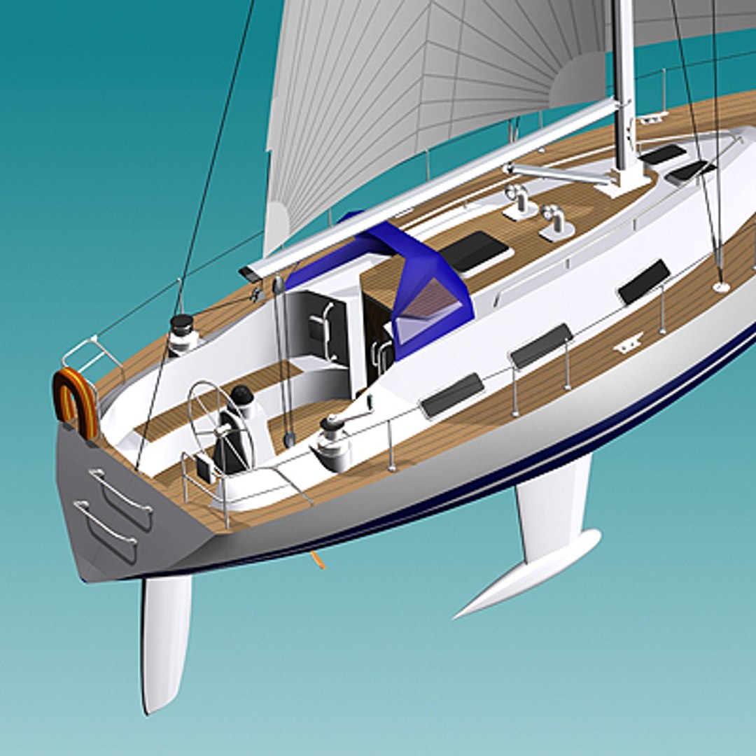 3d sailboat yatch model